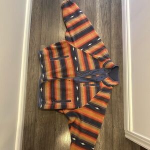 Striped Multicolor Button-Up Jacket